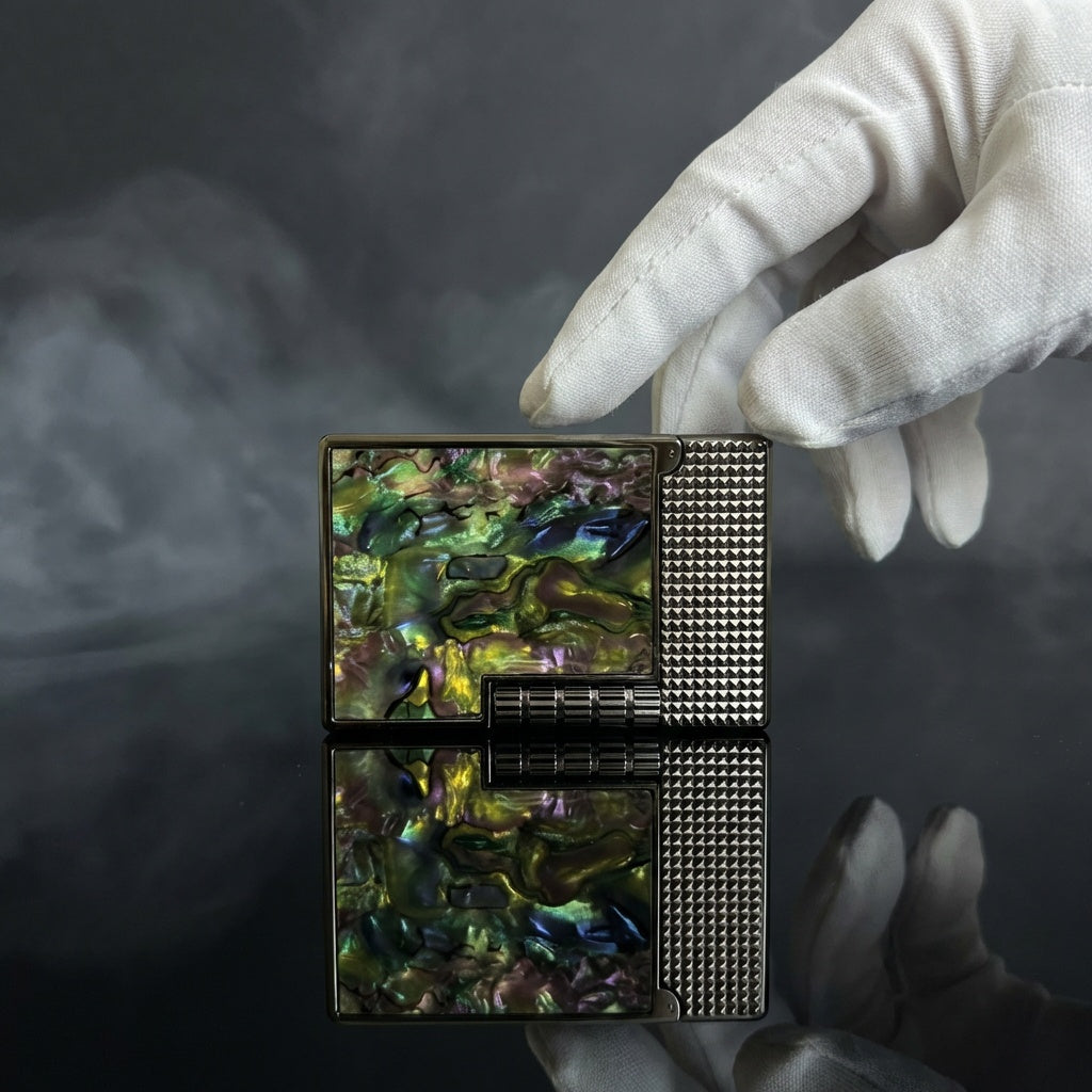 Sedef İşlemeli Lüks Çakmak