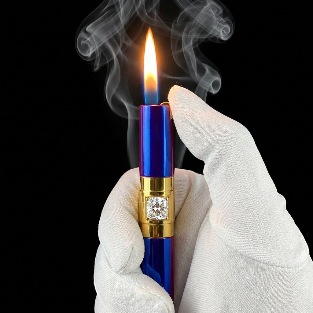 Tek Taş İnce Tasarım Lüks Çakmak